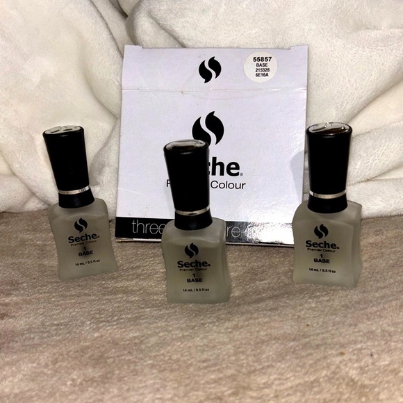 Base coat clear Seche Three bottle set new unused - Picture 1 of 2